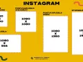 Instagram: wymiary grafik. Zdjęcie profilowe 800x800, kwadrat 1080x1080, pion 1080x1350, stories/reels 1080x1920, poziom 1080x566.